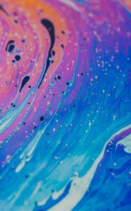 Preview wallpaper paint, liquid, fluid art, multicolored, stains