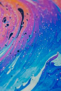 Preview wallpaper paint, liquid, fluid art, multicolored, stains