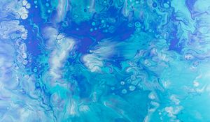 Preview wallpaper paint, liquid, fluid art, stains, spots, blue