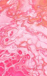 Preview wallpaper paint, liquid, fluid art, stains, pink, spots