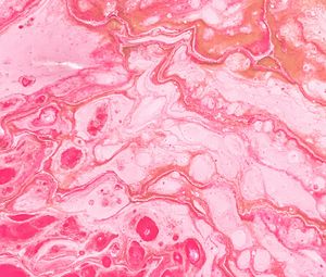 Preview wallpaper paint, liquid, fluid art, stains, pink, spots