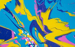 Preview wallpaper paint, liquid, fluid art, colorful, abstraction