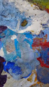 Preview wallpaper paint, liquid, fluid art, stains, multicolored, abstraction