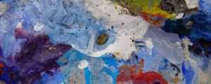 Preview wallpaper paint, liquid, fluid art, stains, multicolored, abstraction