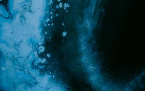 Preview wallpaper paint, liquid, fluid art, stains, blue, abstraction, spots