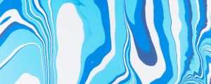 Preview wallpaper paint, liquid, fluid art, stains, stripes, blue