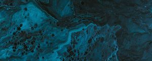 Preview wallpaper paint, liquid, fluid art, stains, blue, spots, dark