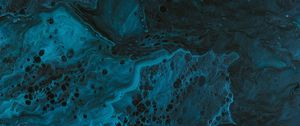 Preview wallpaper paint, liquid, fluid art, stains, blue, spots, dark