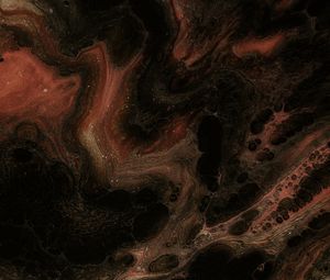 Preview wallpaper paint, liquid, fluid art, stains, wave, dark