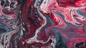 Preview wallpaper paint, liquid, fluid art, stains, wave, spots, pink