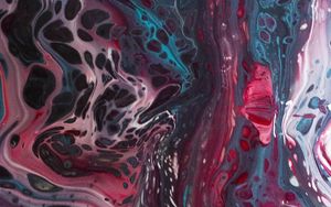 Preview wallpaper paint, liquid, fluid art, stains, spots, colorful