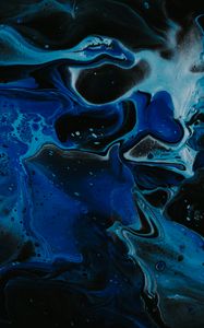 Preview wallpaper paint, liquid, fluid art, stains, blue, abstraction, art