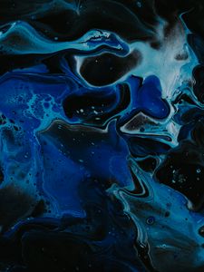 Preview wallpaper paint, liquid, fluid art, stains, blue, abstraction, art