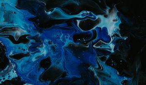 Preview wallpaper paint, liquid, fluid art, stains, blue, abstraction, art