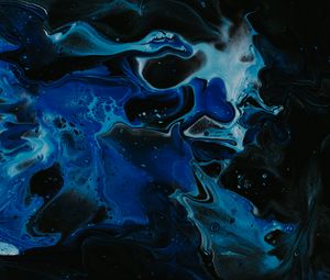 Preview wallpaper paint, liquid, fluid art, stains, blue, abstraction, art