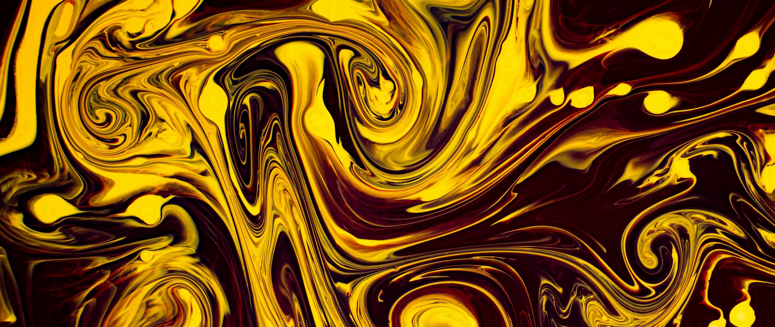 Download wallpaper 2560x1080 paint, liquid, fluid art, stains