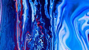 Preview wallpaper paint, liquid, fluid art, stains, blue, art