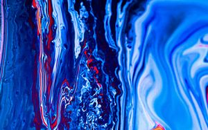 Preview wallpaper paint, liquid, fluid art, stains, blue, art