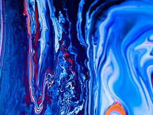 Preview wallpaper paint, liquid, fluid art, stains, blue, art