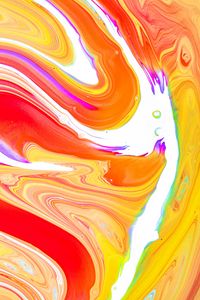 Preview wallpaper paint, liquid, fluid art, stains, stripes, colorful