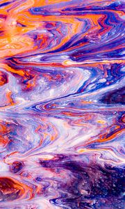 Preview wallpaper paint, liquid, fluid art, stains, colorful, modern