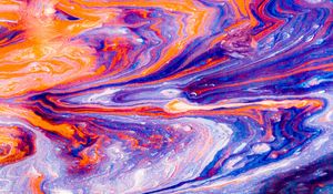 Preview wallpaper paint, liquid, fluid art, stains, colorful, modern