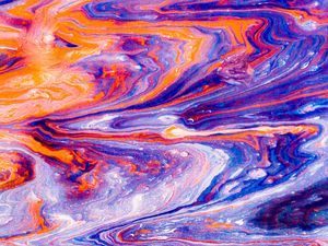 Preview wallpaper paint, liquid, fluid art, stains, colorful, modern