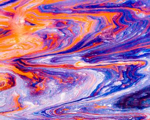 Preview wallpaper paint, liquid, fluid art, stains, colorful, modern