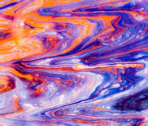 Preview wallpaper paint, liquid, fluid art, stains, colorful, modern