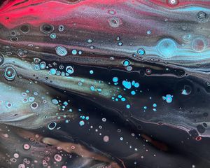 Preview wallpaper paint, liquid, fluid art, stains, circles, art