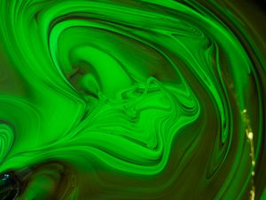 Preview wallpaper paint, liquid, fluid art, stains, green