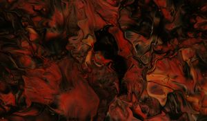 Preview wallpaper paint, liquid, mixing, stains, abstraction, red