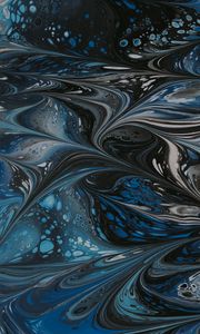 Preview wallpaper paint, liquid, mixing, stains, abstraction, blue
