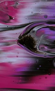 Preview wallpaper paint, liquid, mixing, abstraction, pink, purple