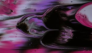 Preview wallpaper paint, liquid, mixing, abstraction, pink, purple