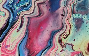Preview wallpaper paint, liquid, mixing, abstraction, colorful