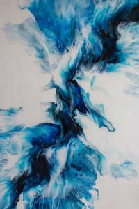 Preview wallpaper paint, liquid, mixing, blue, white