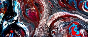 Preview wallpaper paint, liquid, mixing, stains, abstraction, colorful