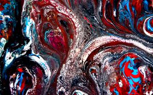 Preview wallpaper paint, liquid, mixing, stains, abstraction, colorful