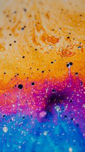 Preview wallpaper paint, liquid, multicolored, spots