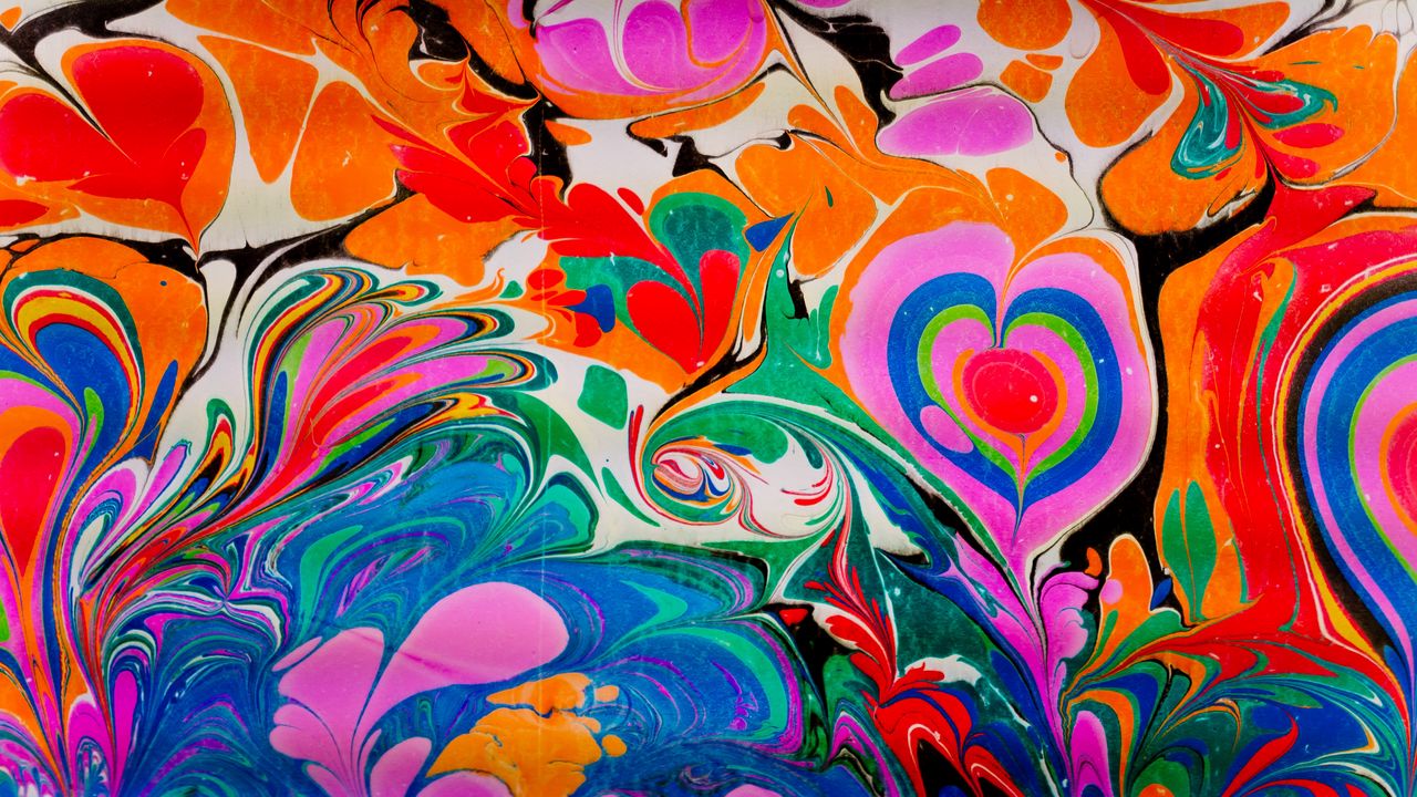 Wallpaper paint, liquid, pattern, abstraction, colorful