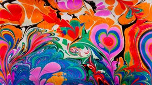 Preview wallpaper paint, liquid, pattern, abstraction, colorful