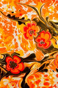 Preview wallpaper paint, liquid, pattern, flowers, mixing, abstraction