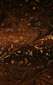 Preview wallpaper paint, liquid, pattern, spots, abstraction, brown