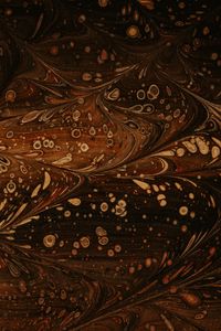 Preview wallpaper paint, liquid, pattern, spots, abstraction, brown