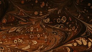 Preview wallpaper paint, liquid, pattern, spots, abstraction, brown