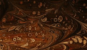Preview wallpaper paint, liquid, pattern, spots, abstraction, brown