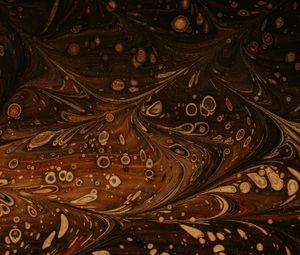 Preview wallpaper paint, liquid, pattern, spots, abstraction, brown