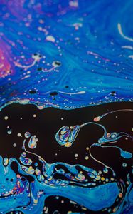 Preview wallpaper paint, liquid, spot, stains, fluid art, multi-colored