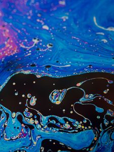 Preview wallpaper paint, liquid, spot, stains, fluid art, multi-colored